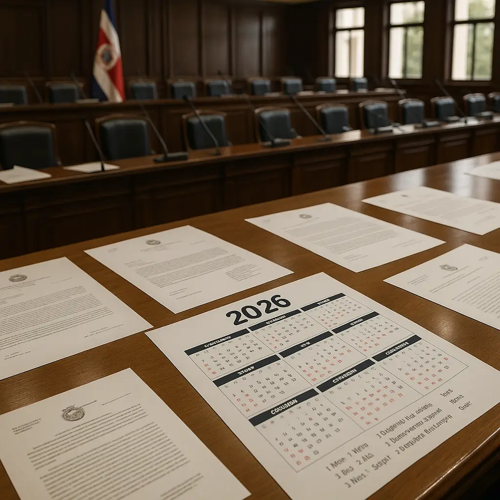 Sesión de la Asamblea Legislativa de Costa Rica durante el primer periodo legislativo de 2026