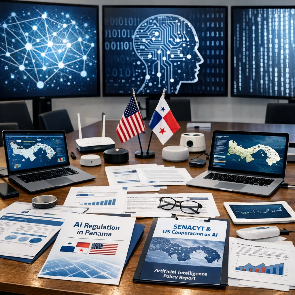 Reunión entre Senacyt y representantes de EE. UU. para discutir regulación de inteligencia artificial en Panamá