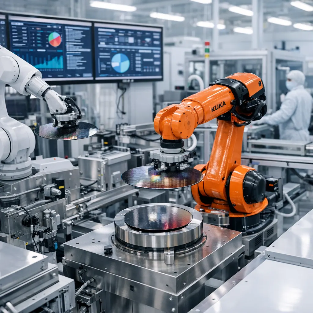 Planta industrial de semiconductores en Costa Rica con equipos tecnológicos