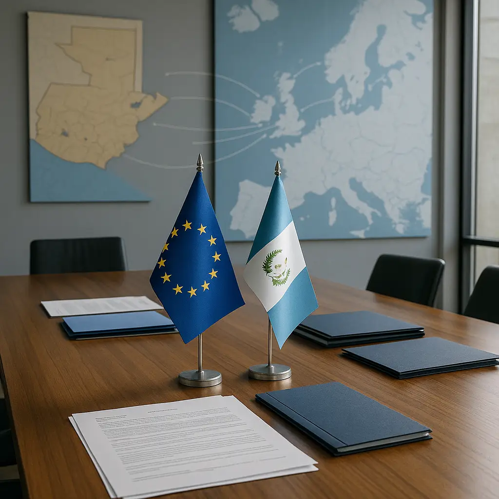 Reunión oficial entre representantes de la Unión Europea y autoridades guatemaltecas para discutir seguridad jurídica e inversión